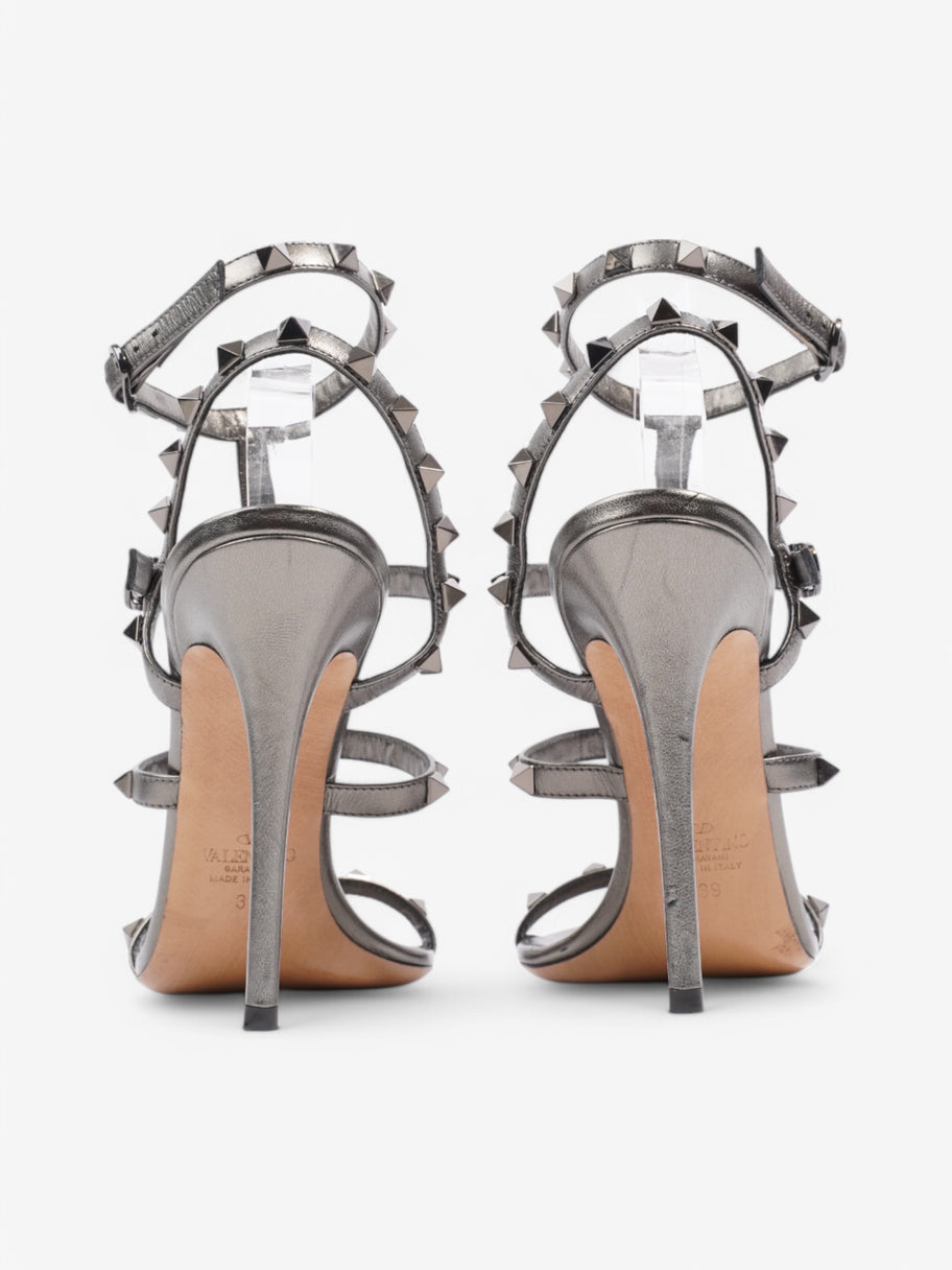 Valentino Rockstud Heels 105 Grey Leather EU 39 UK 6 Image 6