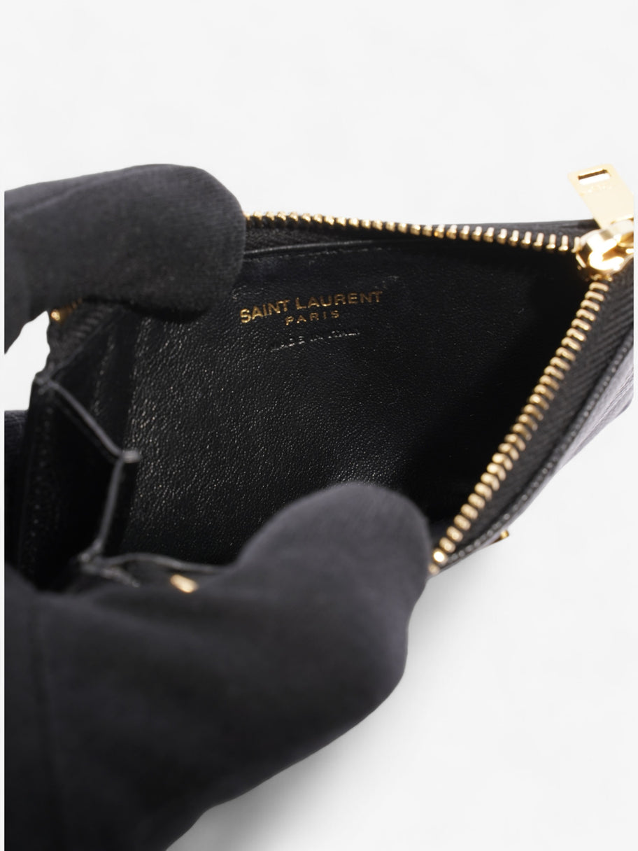 Saint Laurent Fragments Zip Card Case Black Leather Image 6