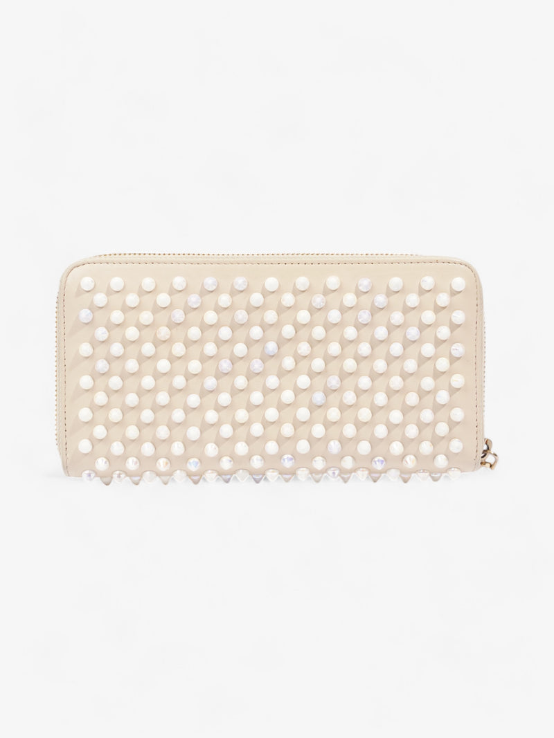  Christian Louboutin Studded Wallet Cream / Multicolour Leather