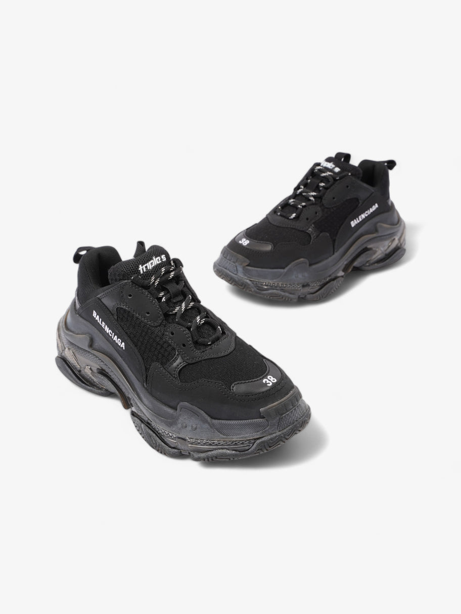 Balenciaga Triple S Black Mesh EU 38 UK 5 Image 10