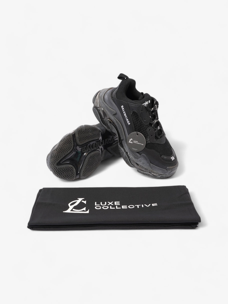 Balenciaga Triple S Black Mesh EU 38 UK 5 Image 11