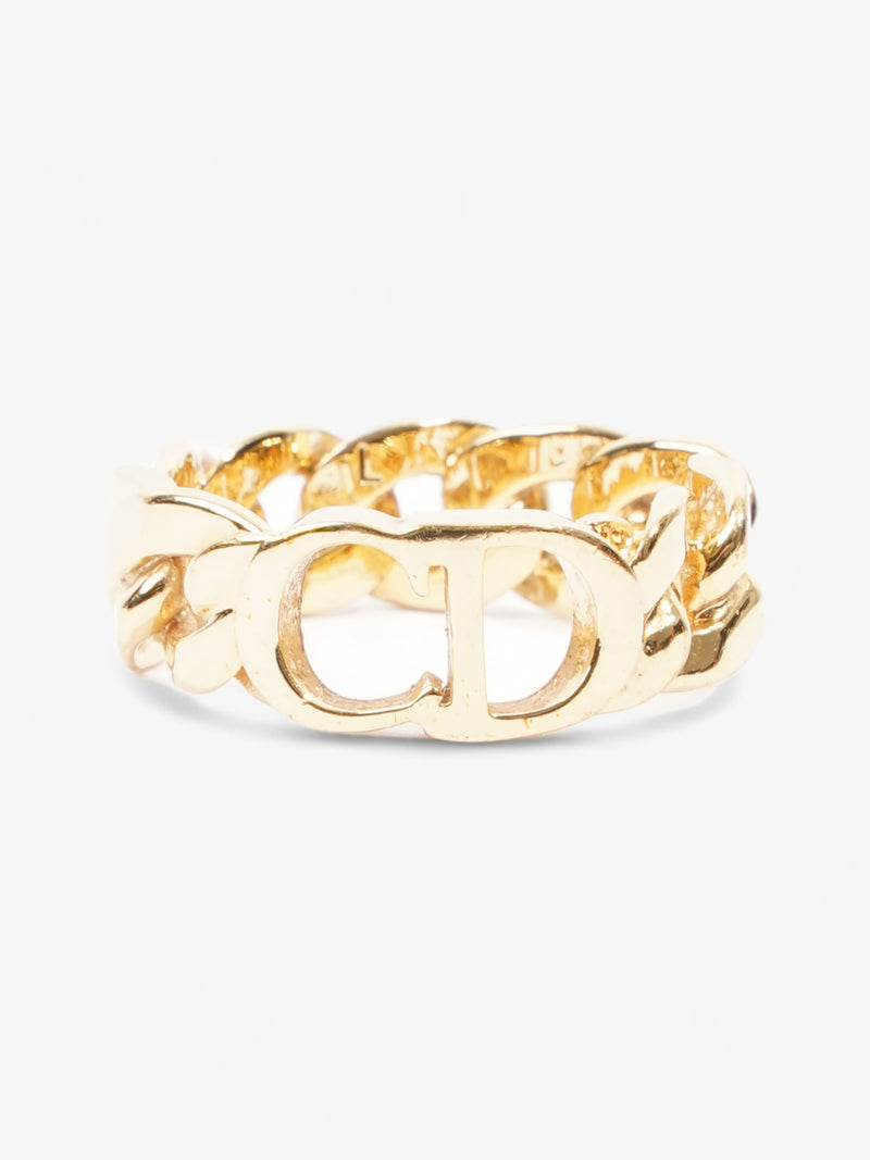  Christian Dior CD Chain Ring Gold Base Metal L (58mm)