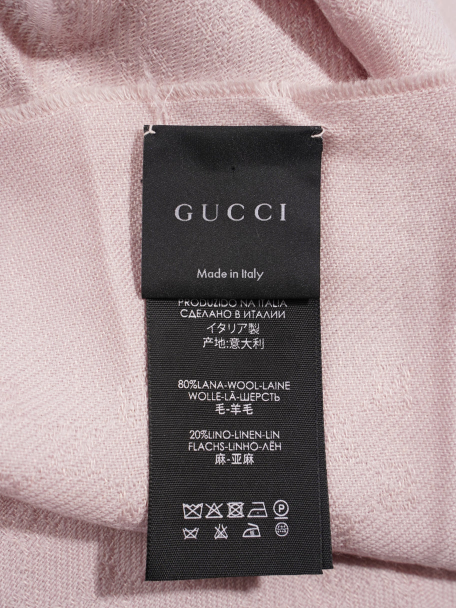 Gucci GG Scarf Pink Wool Image 4