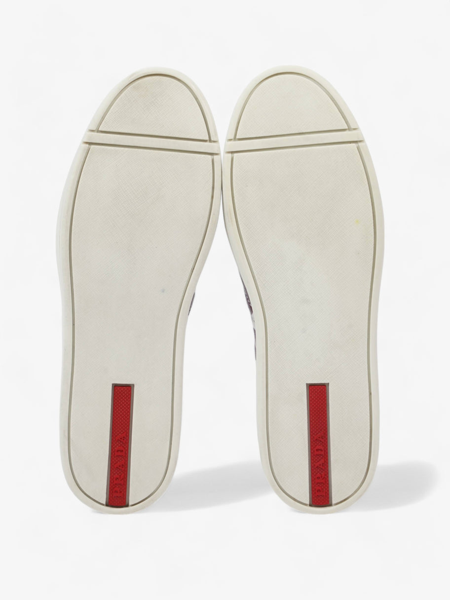 Prada Round Toe Vans Slip On White / Maroon Leather EU 37 UK 4 Image 7