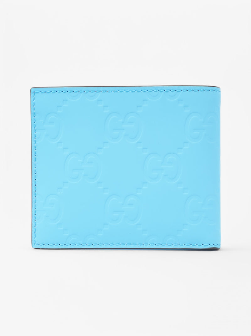  Gucci Bi-Fold Wallet Light Blue Rubber