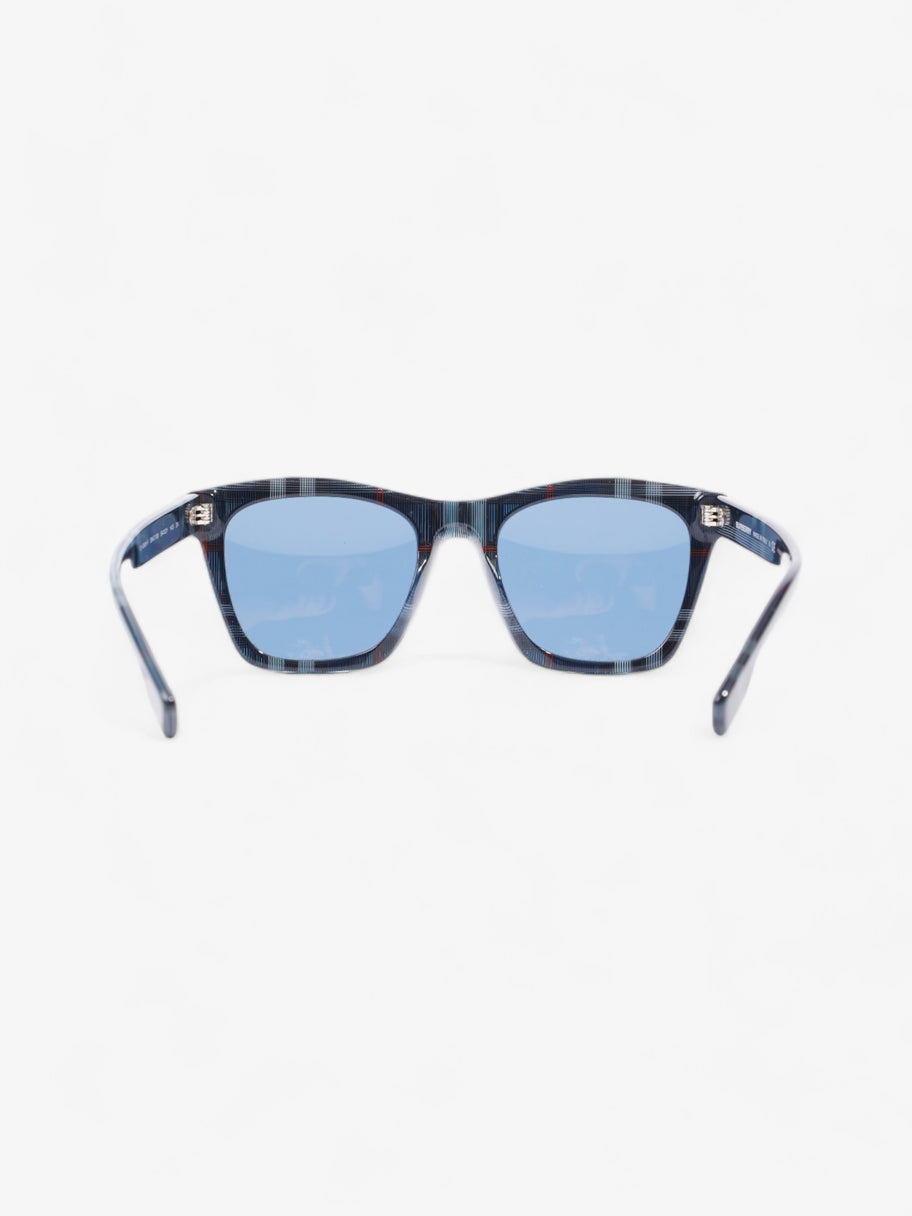 Burberry Cooper Sunglasses Blue Check Acetate 145mm Image 3