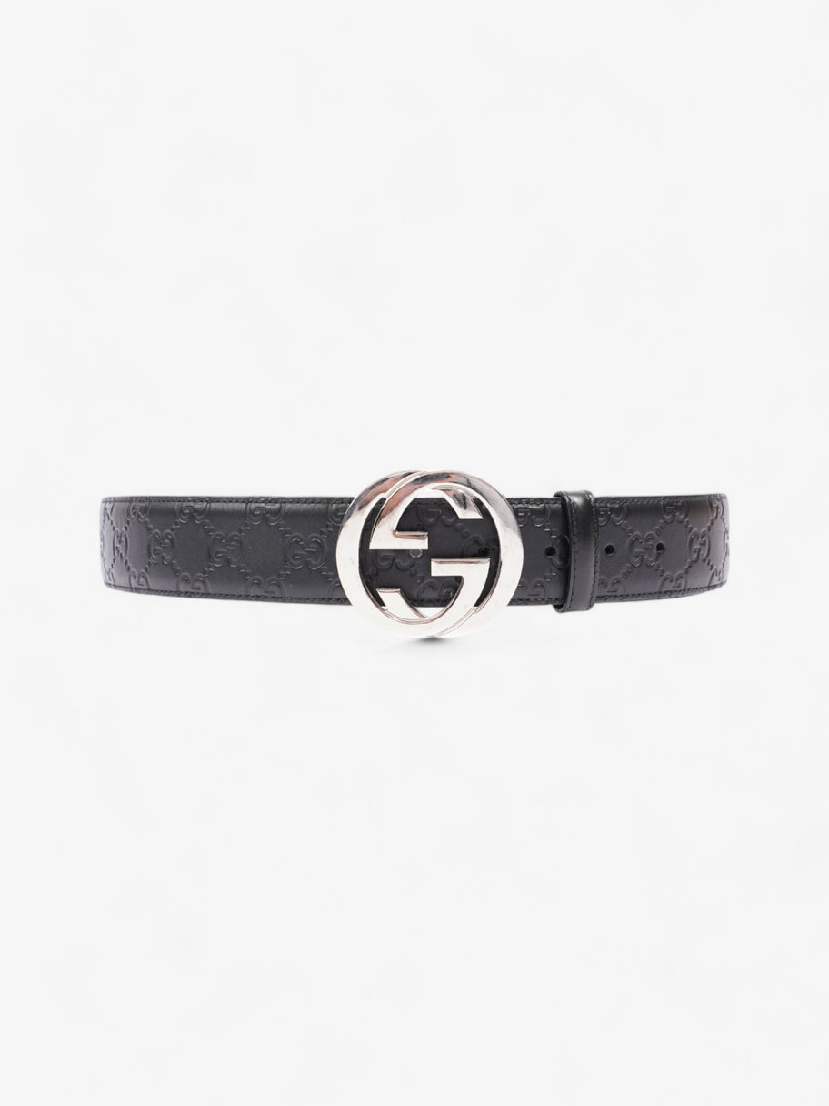 Gucci Interlocking G Belt Black Leather 100cm / 40