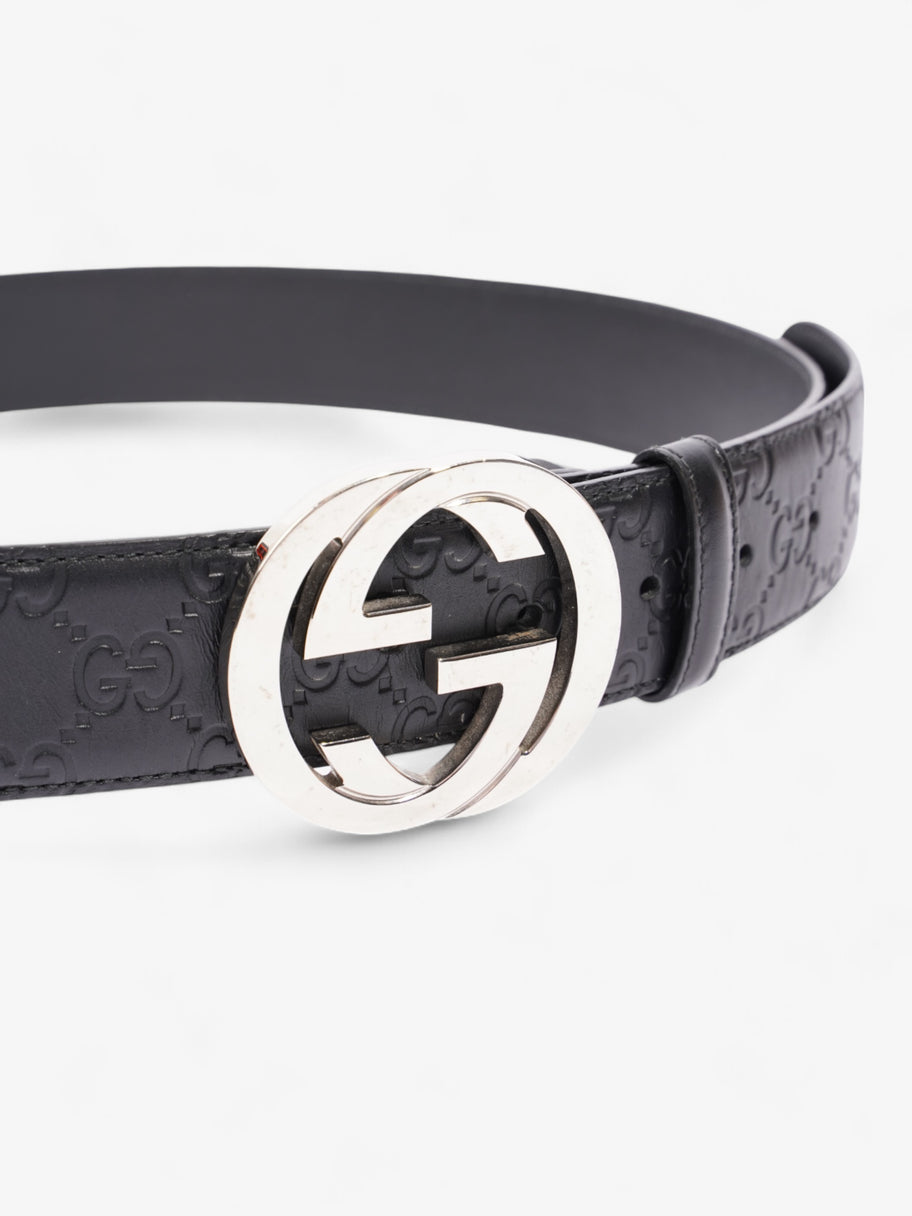 Gucci Interlocking G Belt Black Leather 100cm / 40