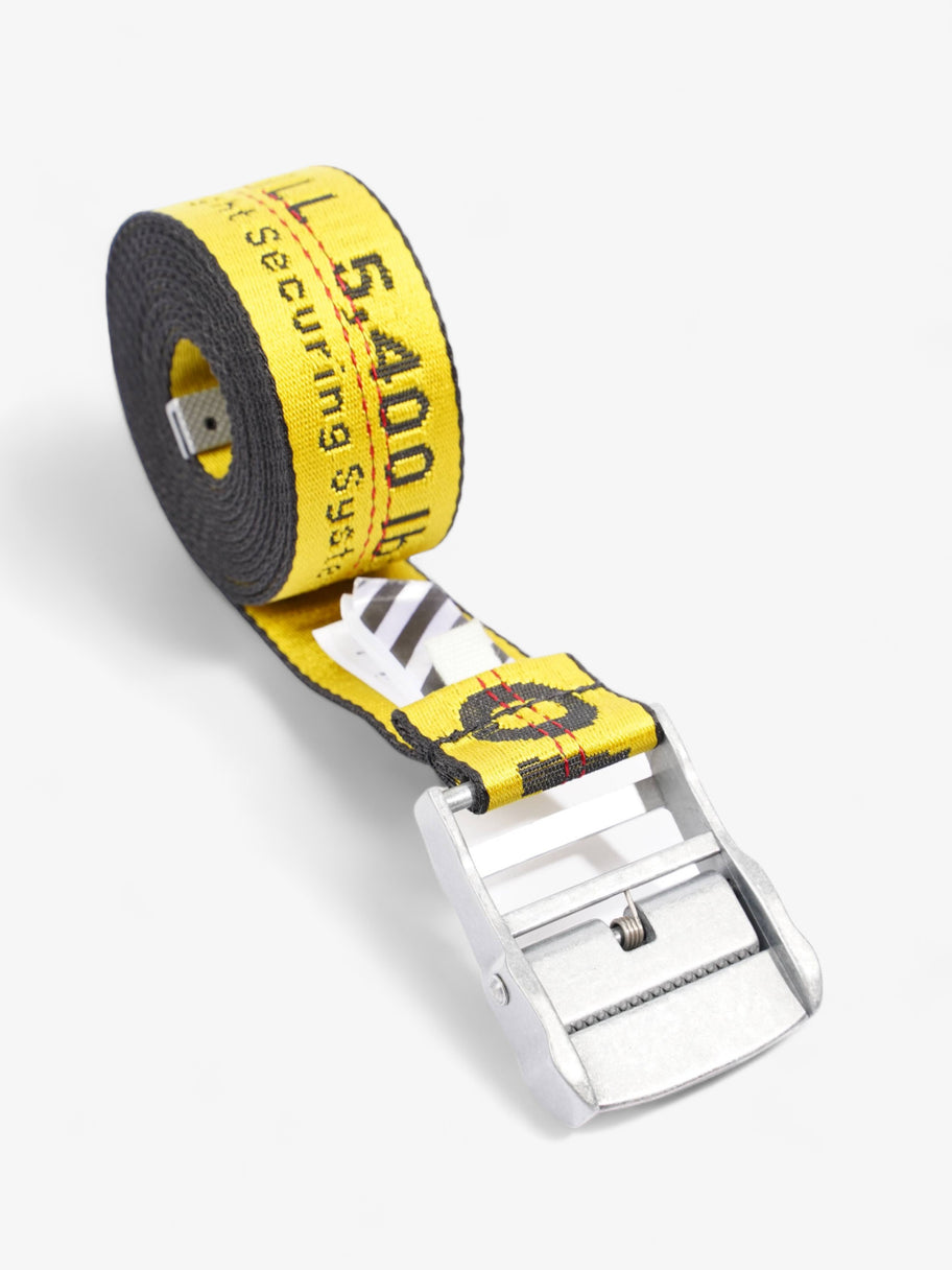 Off White Industrial Belt Yellow Fabric Image 3