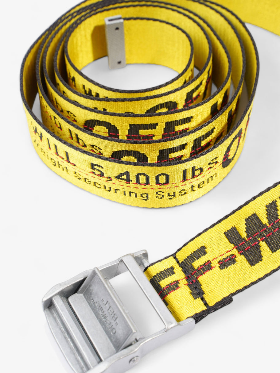 Off White Industrial Belt Yellow Fabric Image 5