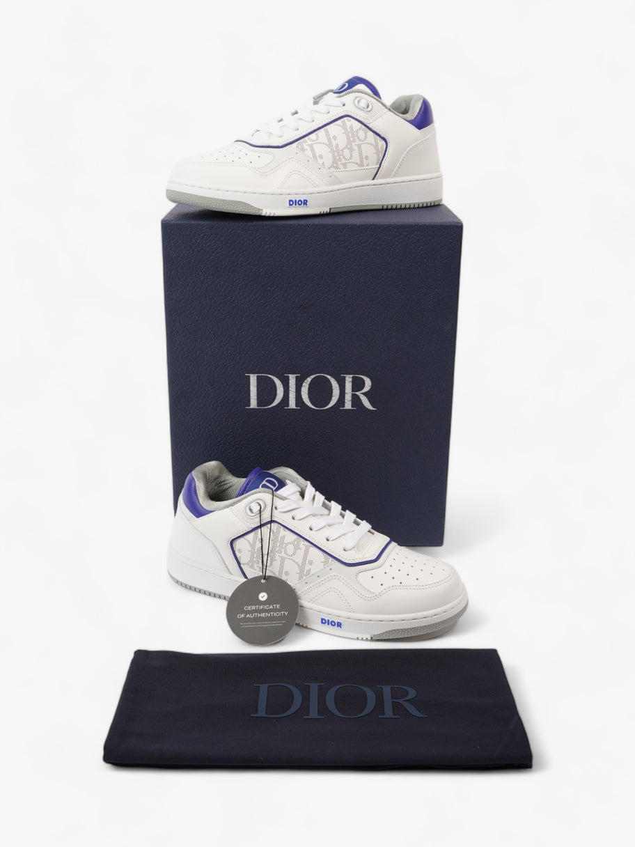 Christian Dior B27 Low Top Sneakers  White / Blue Leather EU 40 UK 6 Image 10