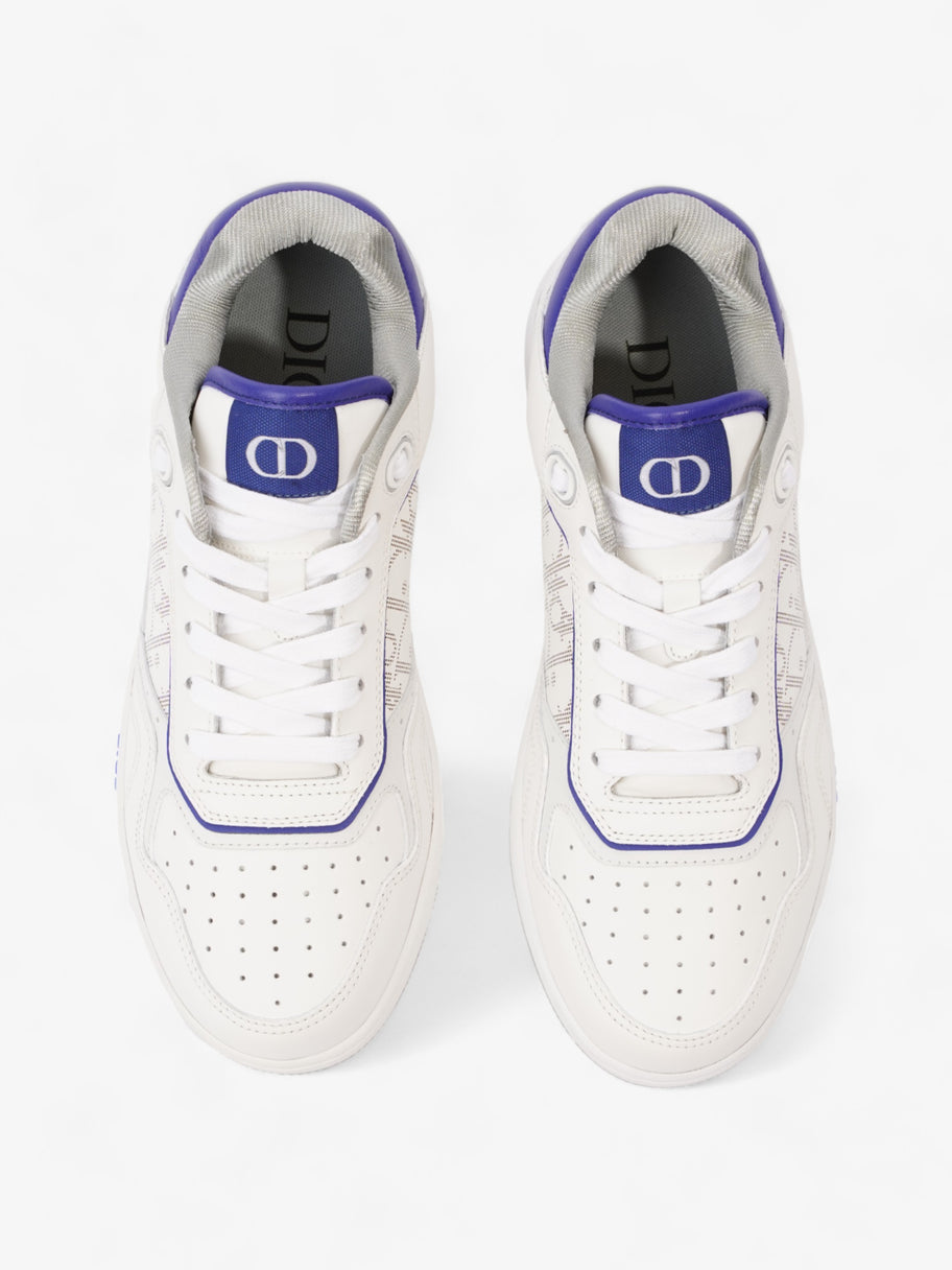 Christian Dior B27 Low Top Sneakers  White / Blue Leather EU 40 UK 6 Image 8