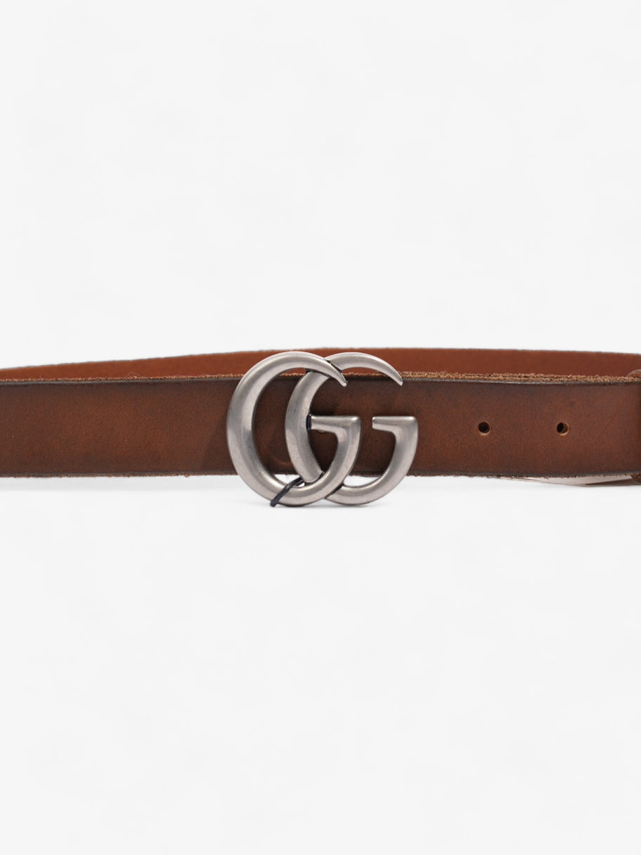 GG Marmont Thin Belt Tan Leather 90cm 36