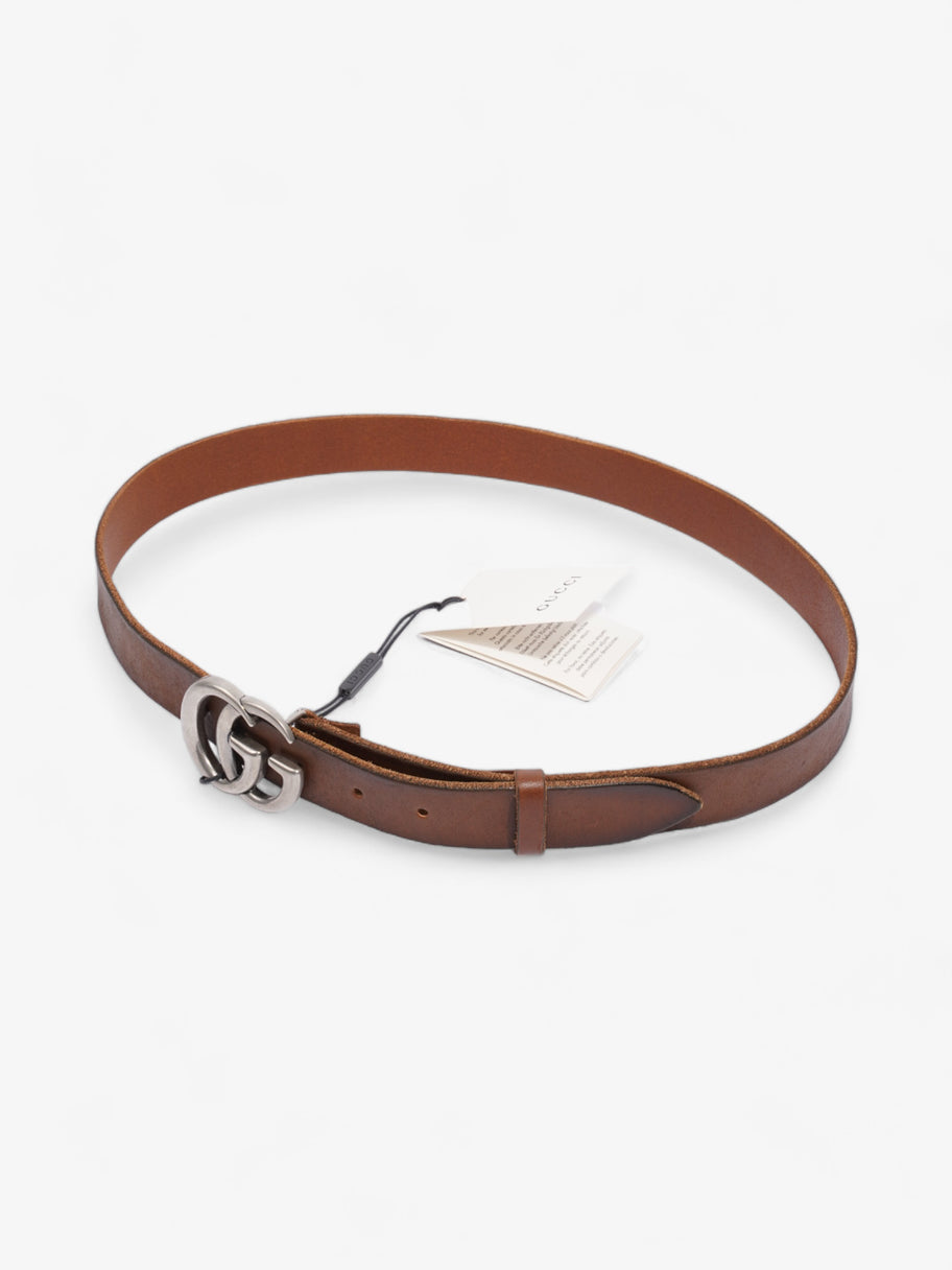 GG Marmont Thin Belt Tan Leather 90cm 36