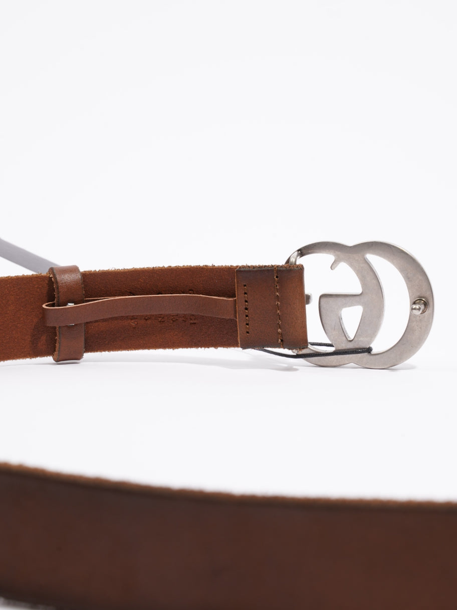 GG Marmont Thin Belt Tan Leather 90cm 36