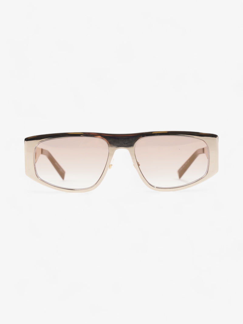  Givenchy Cut Out Sunglasses Gold Acetate 145mm