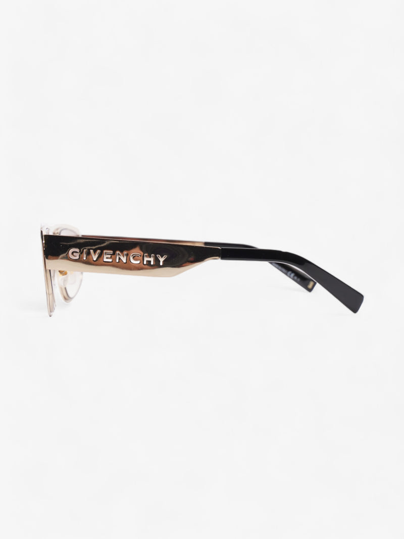  Givenchy Cut Out Sunglasses Gold Acetate 145mm