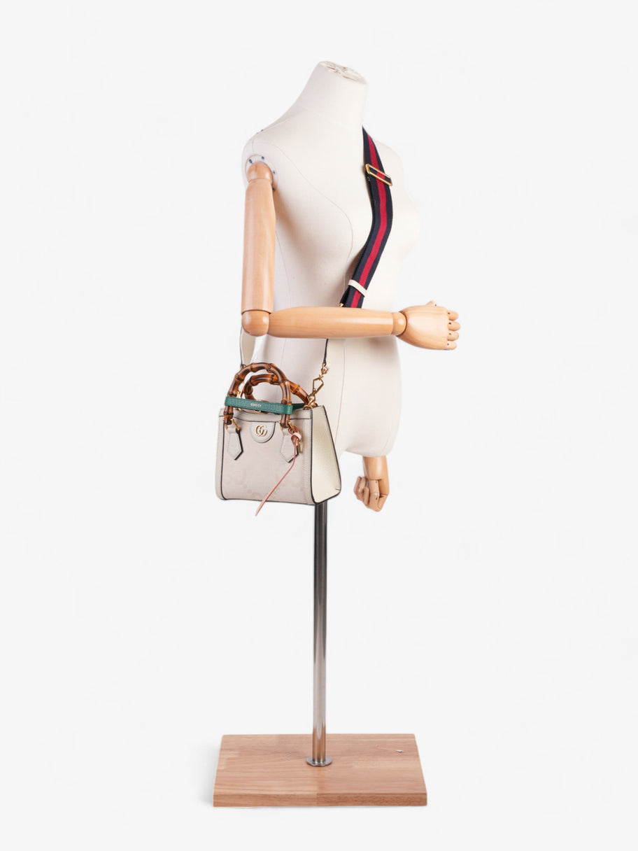 Gucci Diana Tote White / Brown Canvas Mini Image 2