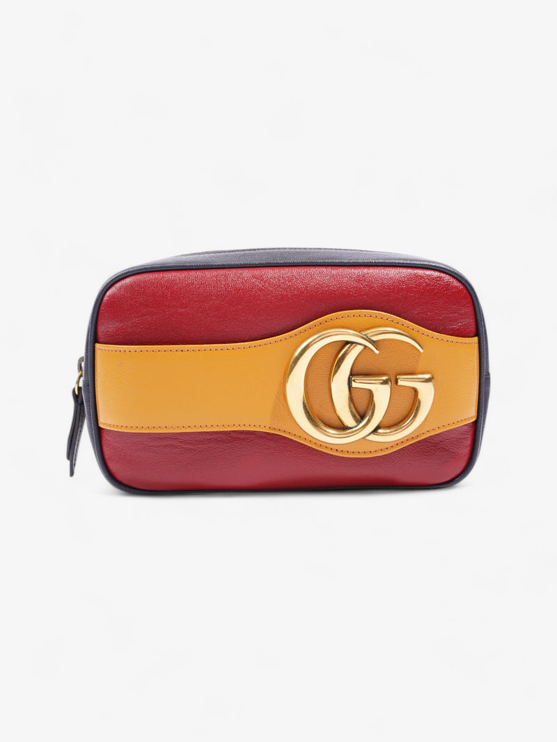  Gucci New Sakai Dahlia Cherry Red / Yellow / Blue Leather