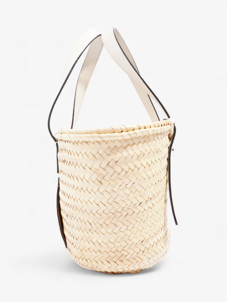 Loewe Basket Bag White Raffia Medium Image 3