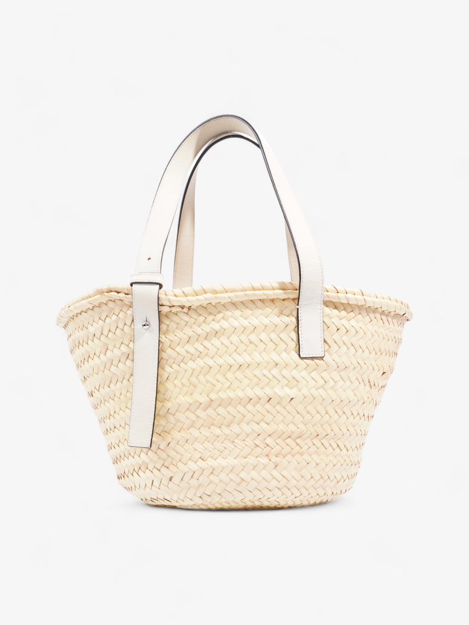 Loewe Basket Bag White Raffia Medium Image 4