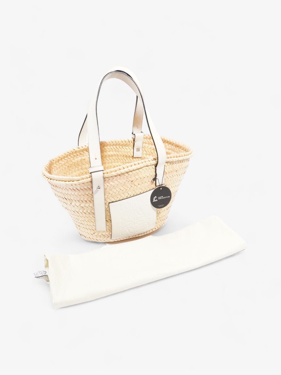 Loewe Basket Bag White Raffia Medium Image 9