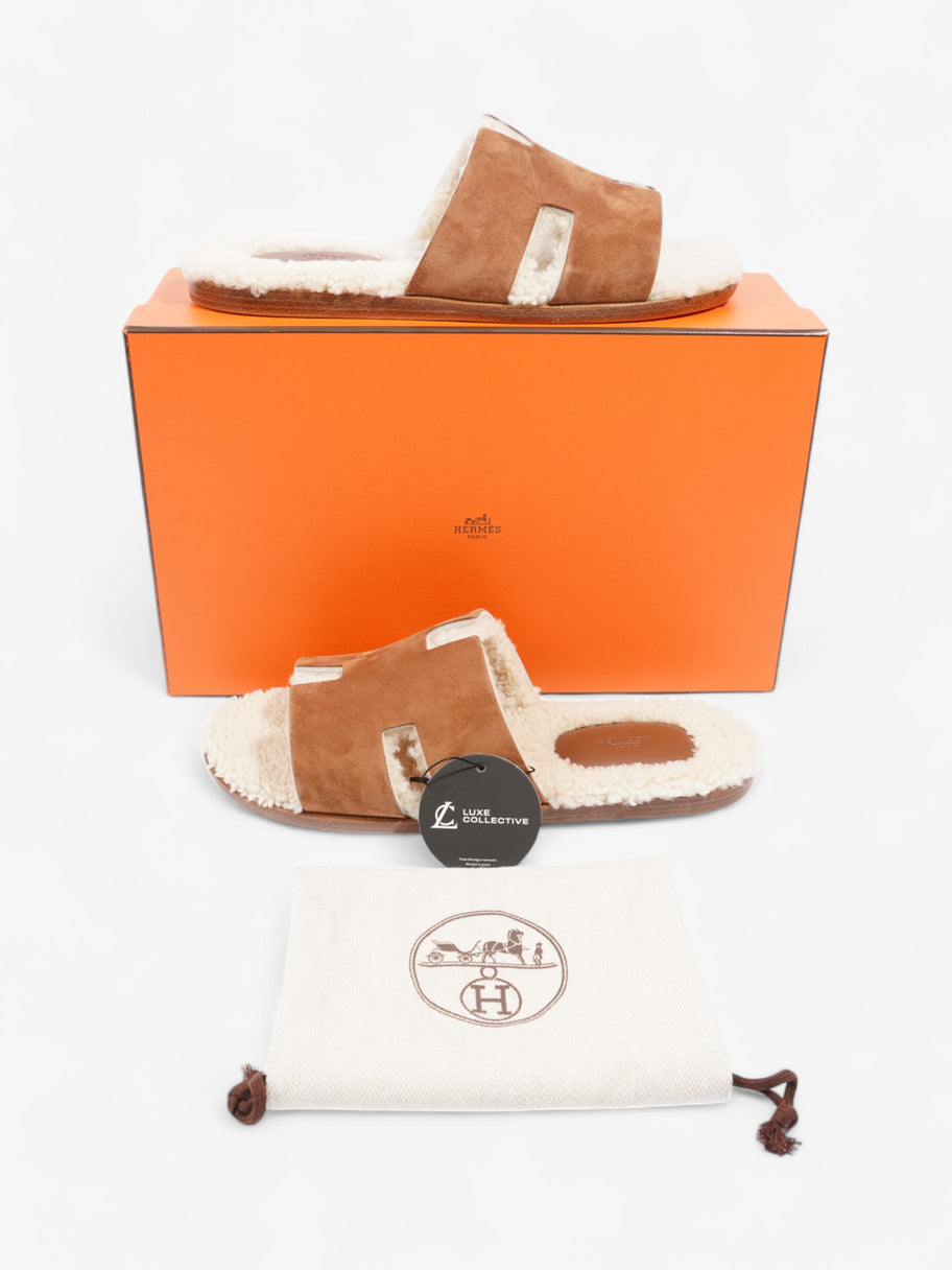 Hermes Izmir Sandals Brown Suede EU 45 UK 11 Image 10