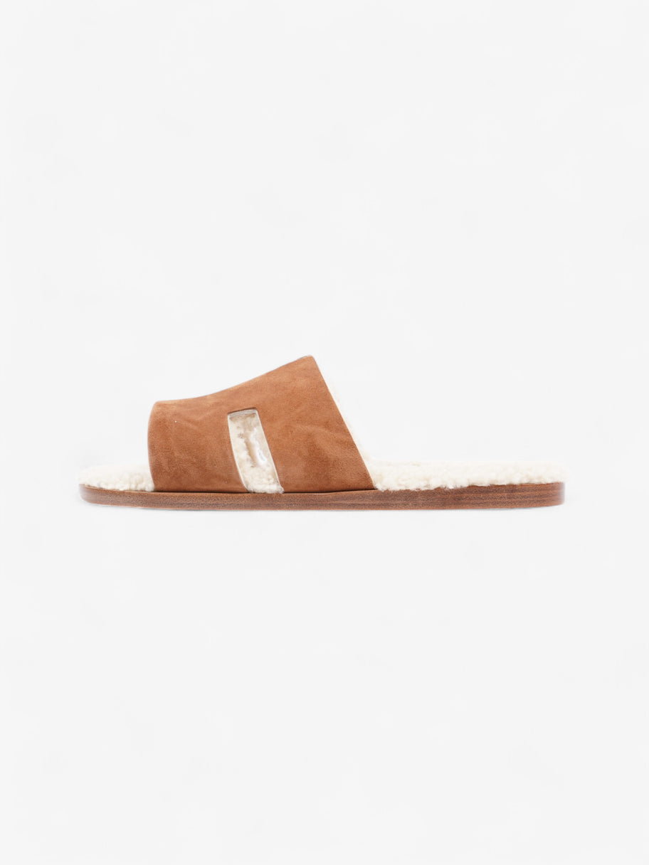 Hermes Izmir Sandals Brown Suede EU 45 UK 11 Image 5