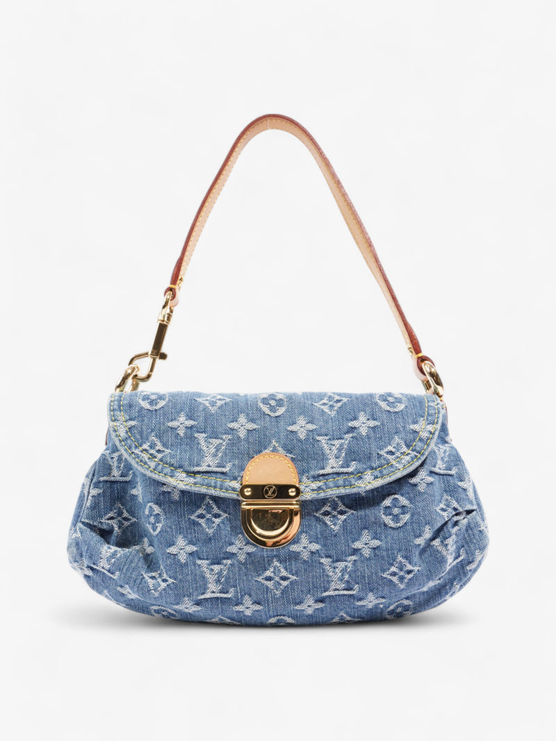  Louis Vuitton Pleaty Blue Denim