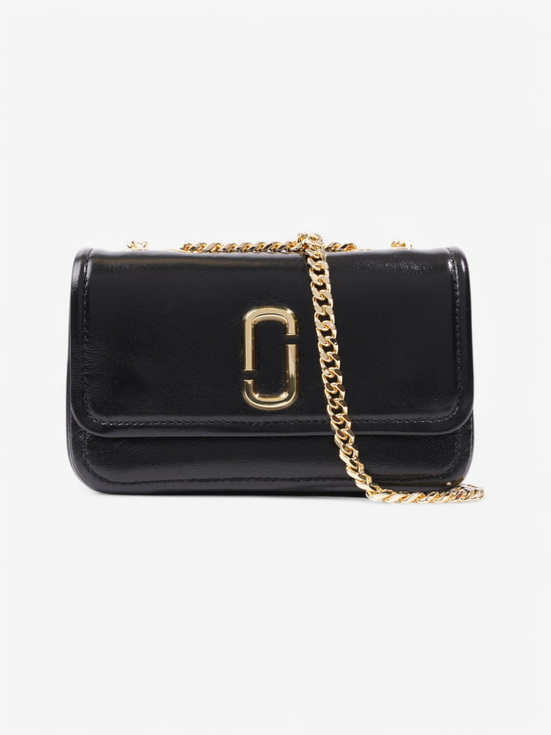  Marc Jacobs Glam Shot Mini Flap Black Leather Mini