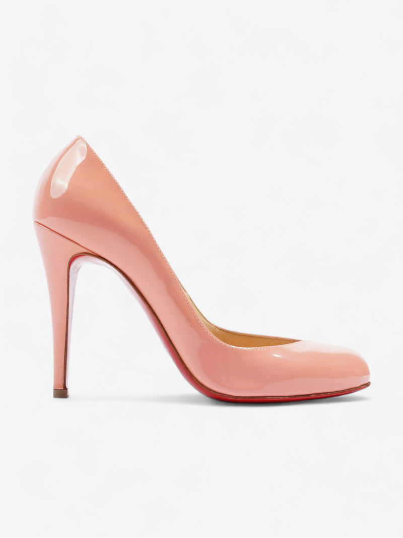  SImple Pump 100 Pink Patent Leather EU 37.5 UK 4.5