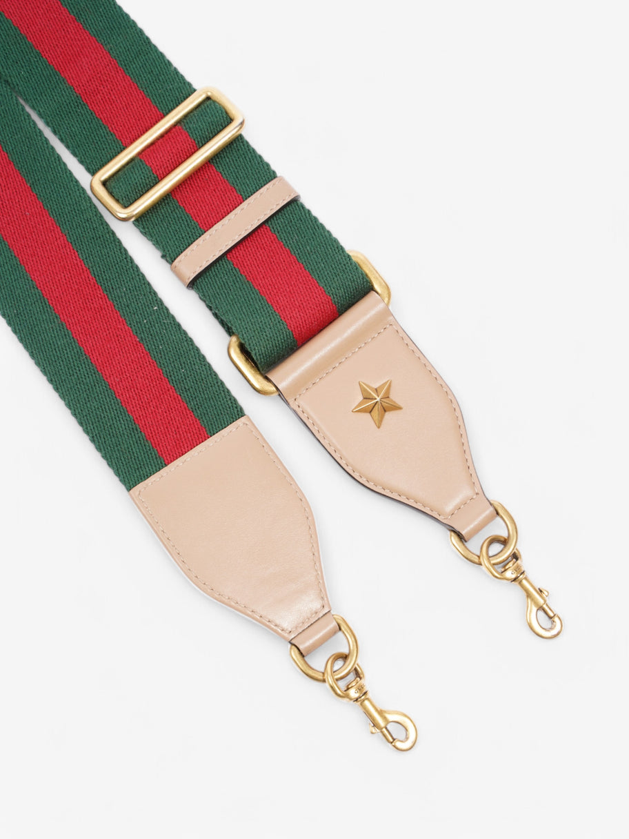 Gucci Dionysus Bamboo Top Handle Nude / Green / Red Leather Image 12