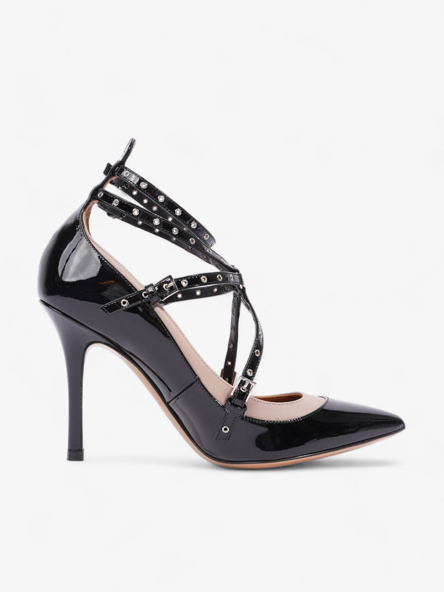 Valentino Strappy Sandal 90 Black / Nude Patent Leather EU 36.5 UK 3.5 Image 4