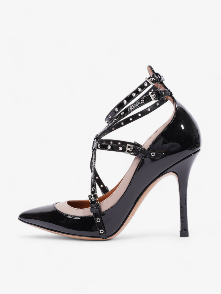 Valentino Strappy Sandal 90 Black / Nude Patent Leather EU 36.5 UK 3.5 Image 5