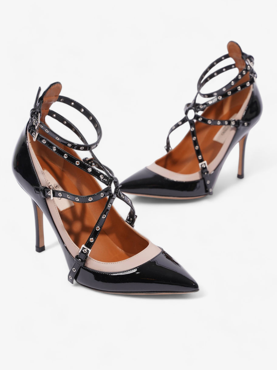 Valentino Strappy Sandal 90 Black / Nude Patent Leather EU 36.5 UK 3.5 Image 9