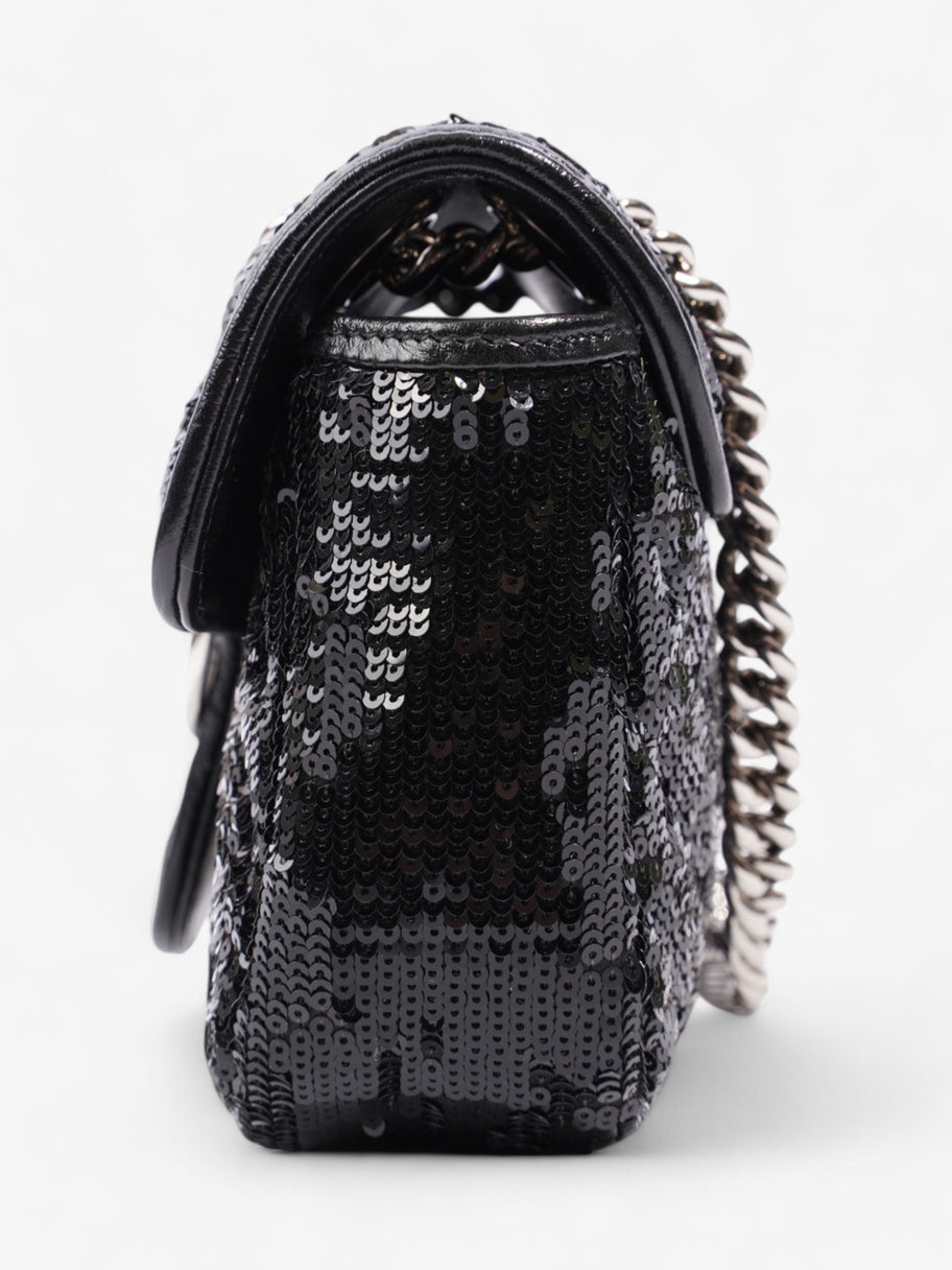 Gucci GG Marmont Black Sequin Mini Image 3