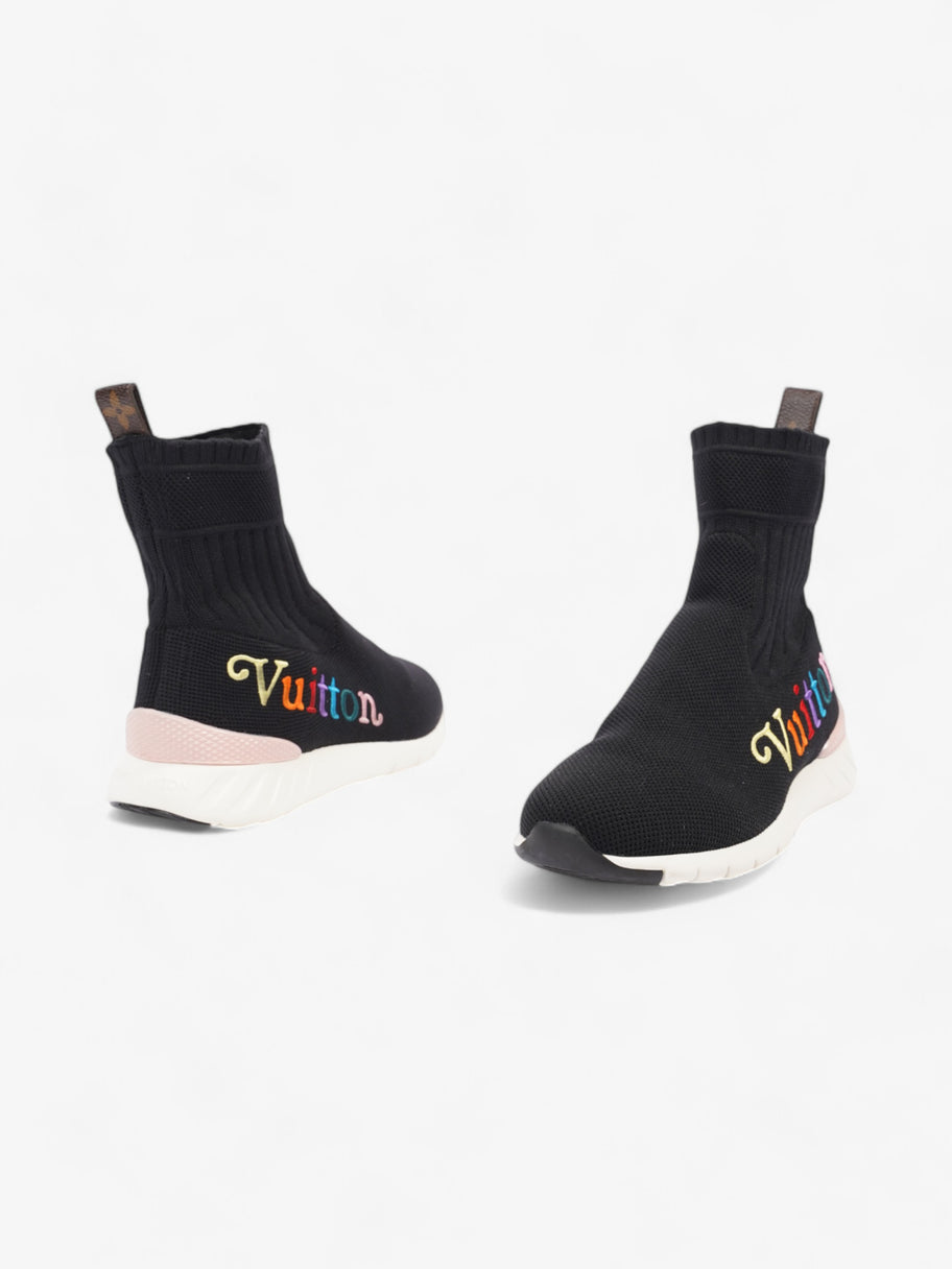 Louis Vuitton Logo Sock Runner Black / Multicolour / Pink Cotton EU 37 UK 4 Image 9