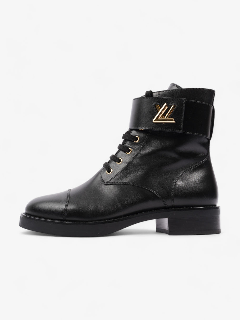 Louis Vuitton Wonderland Lace Up Boots Black Leather UK 40.5 UK 7.5 Image 5