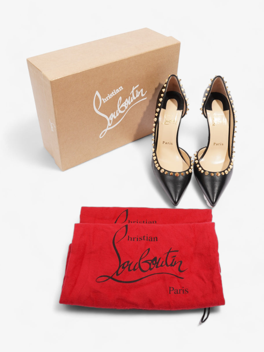 Christian Louboutin Irishell 100mm Black / Gold Nappa Leather EU 37.5 UK 4.5 Image 10