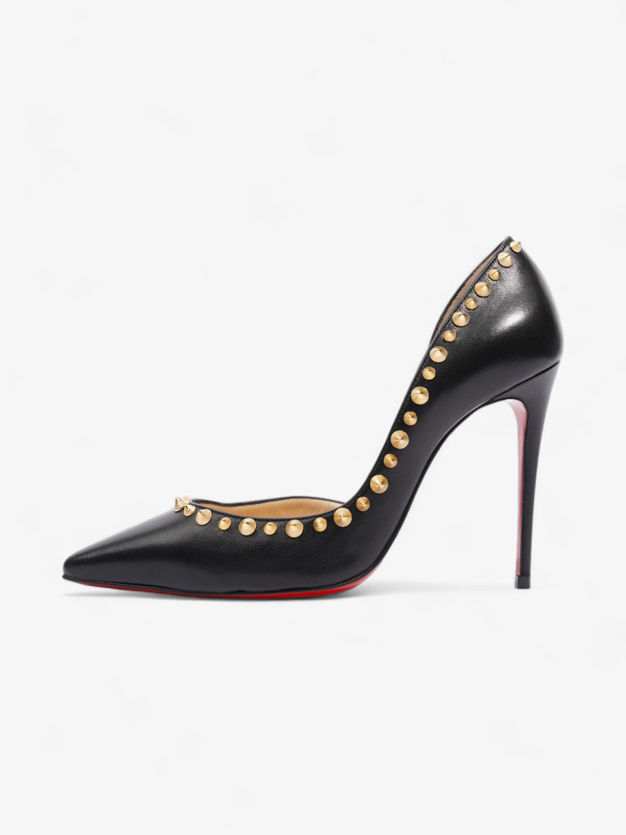 Christian Louboutin Irishell 100mm Black / Gold Nappa Leather EU 37.5 UK 4.5 Image 5