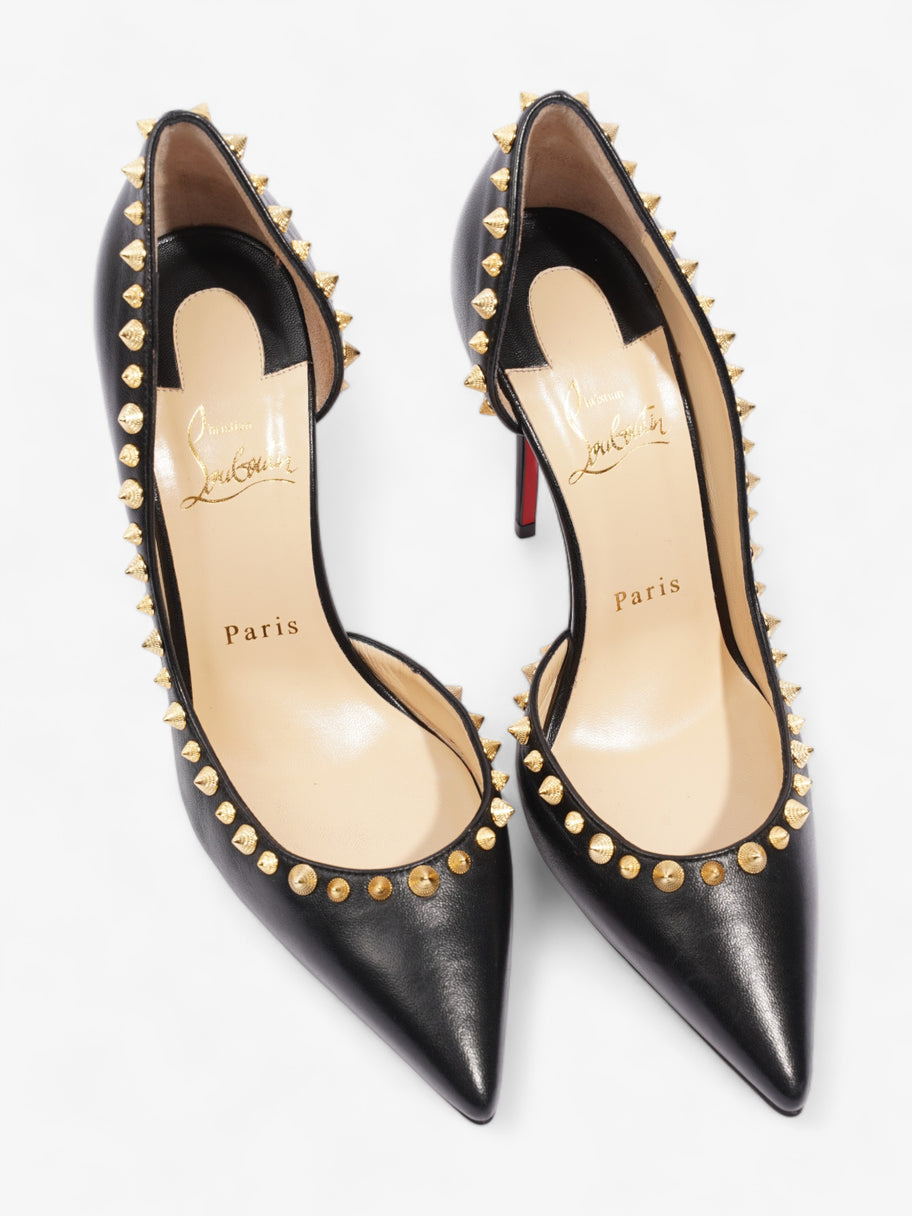 Christian Louboutin Irishell 100mm Black / Gold Nappa Leather EU 37.5 UK 4.5 Image 8