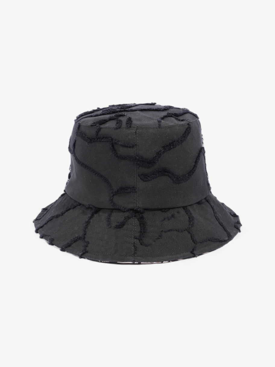 Christian Dior Camouflage Logo Bucket Hat Black Polyester 58 Image 3