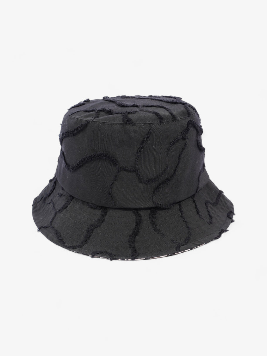 Christian Dior Camouflage Logo Bucket Hat Black Polyester 58 Image 4