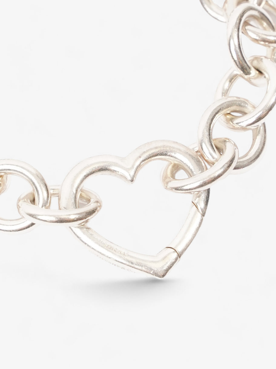 Tiffany and Co Heart Link Bracelet Silver Silver Sterling 16.5cm Image 3