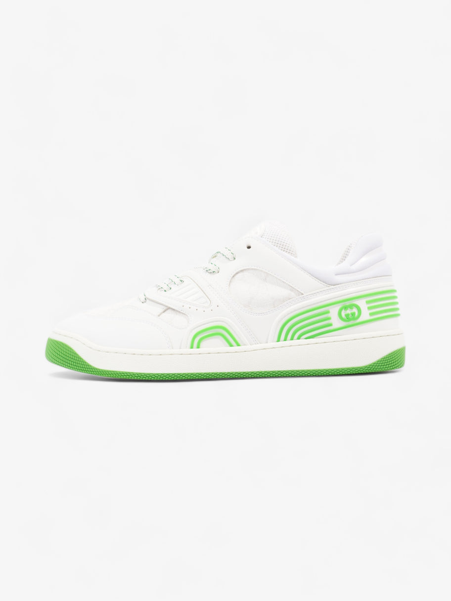 Gucci Demetra Basket Low Top White / Green Polyurethane EU 39.5 UK 6.5 Image 5