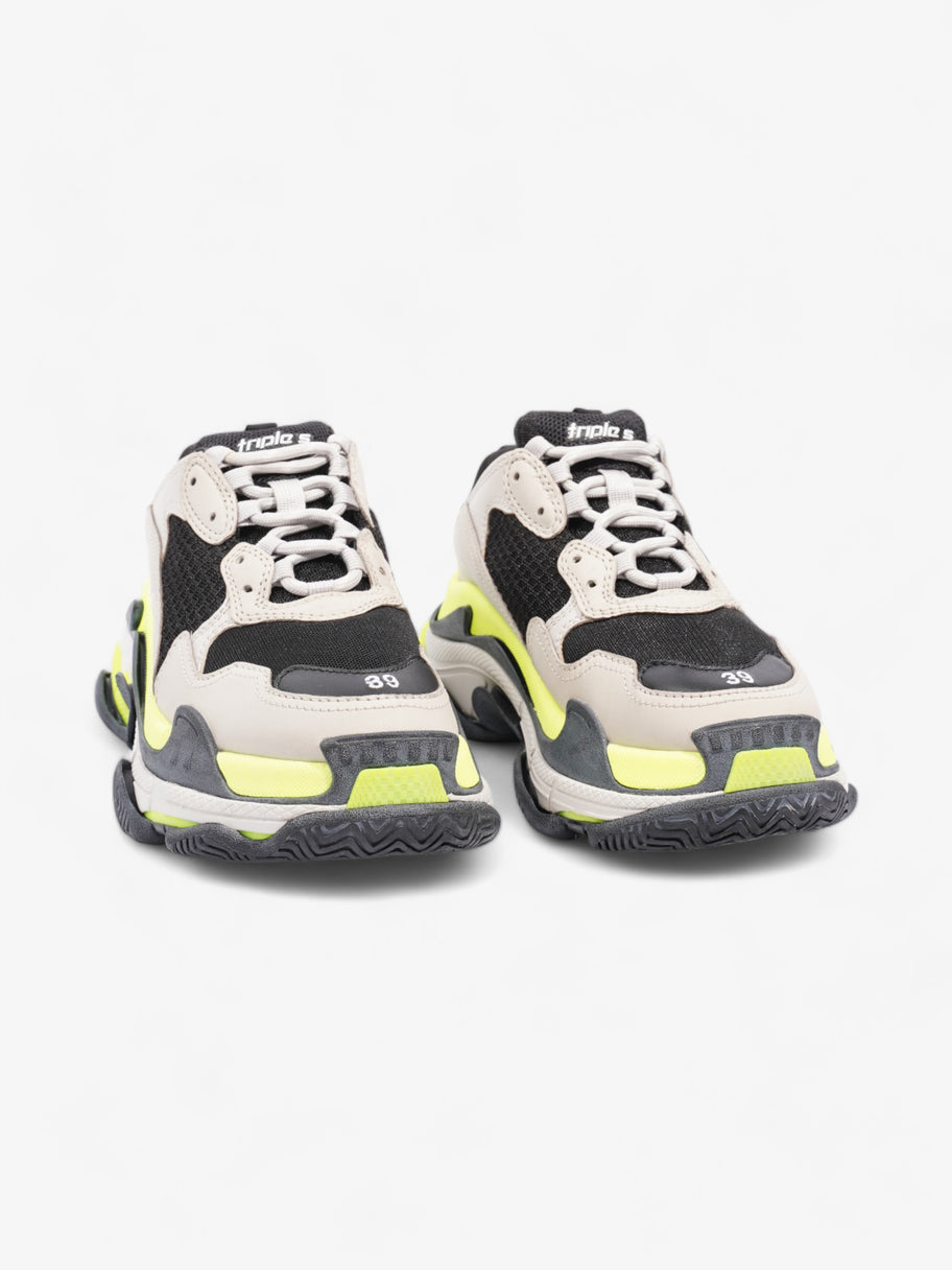 Balenciaga Triple S Black / Beige / Yellow Mesh EU 39 UK 5 Image 2