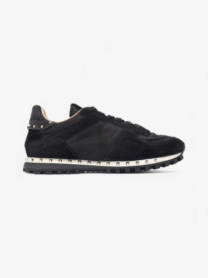  Valentino Rockstud Sneakers Black Suede EU 42 UK 8