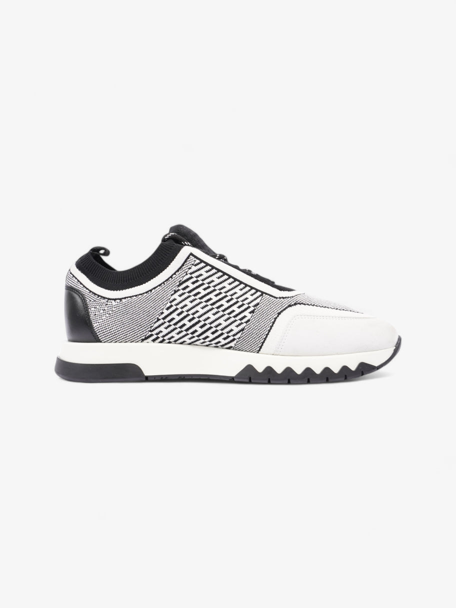 Hermes Addict Sneakers Black / White Knit EU 39.5 UK 5.5 Image 4