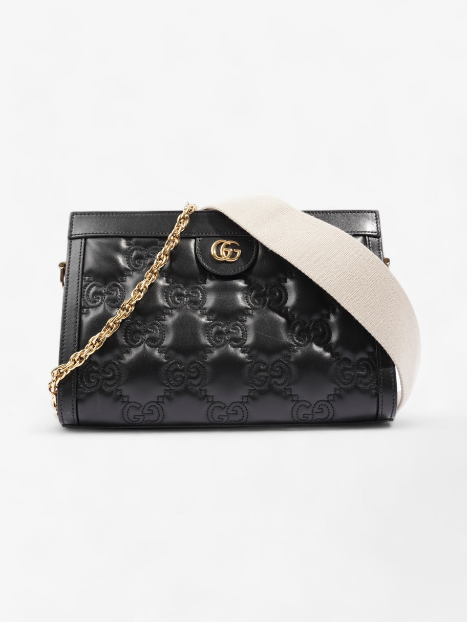 Gucci GG Small Shoulder Bag Black Matelasse Leather Image 1