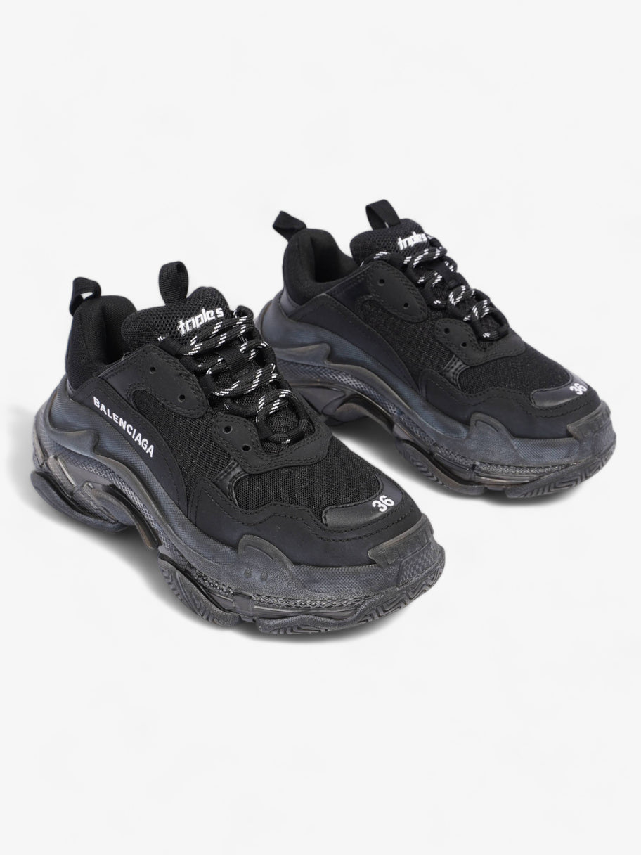 Triple S Black Clear Sole Mesh EU 36 UK 3 Image 2